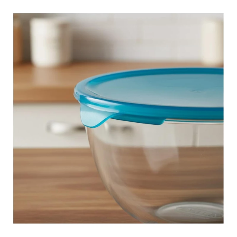 PYREX Glas Rührschüssel mit Deckel 2,3L Ø21cm