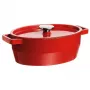 Pyrex Gusseisen-Bräter oval 5,8L Rot 33x25cm