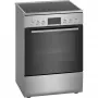 Bosch HKR39C250 Serie 4 freistehender Elektroherd mit Cerankochfeld, Edelstahl
