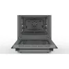 Bosch HKR39C250 Serie 4 freistehender Elektroherd mit Cerankochfeld, Edelstahl