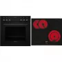 Siemens EQ110KAVB Einbau-Backofen- und Kochfeld-Set, 71 L, Glaskeramik-Kochfeld, Edelstahl