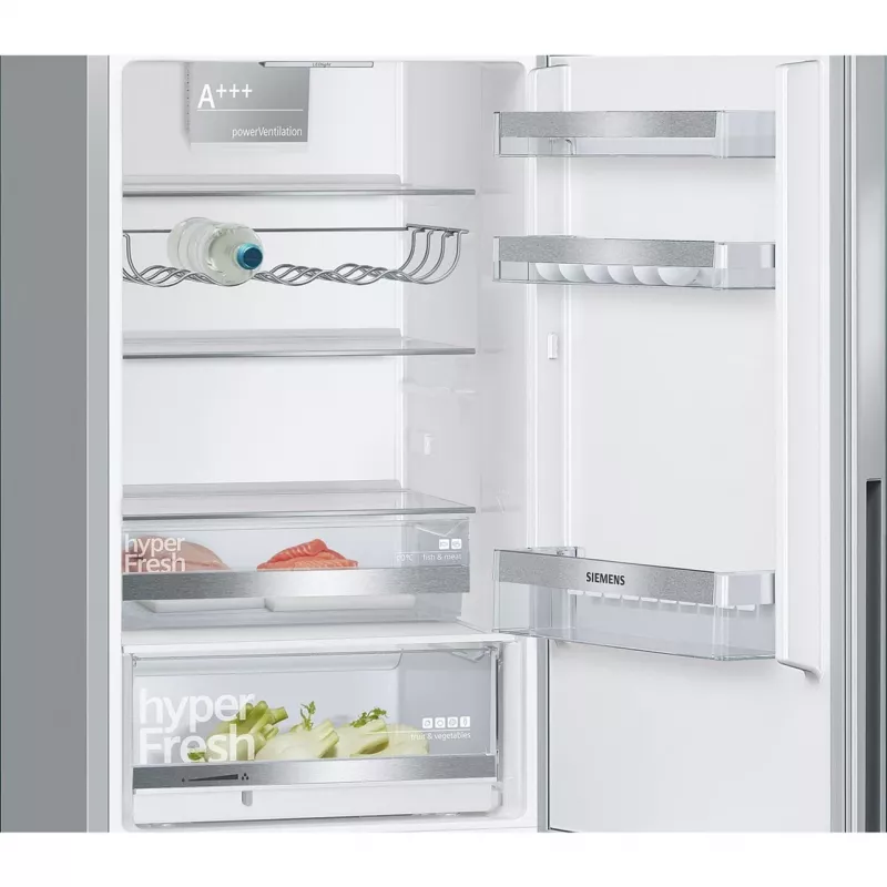 Siemens KG36EALCA iQ500 freistehende Kühl-Gefrier-Kombination, 186 cm, C, Edelstahl-Optik