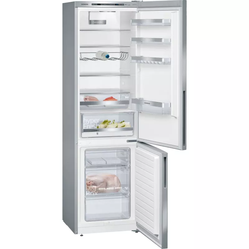 Siemens KG39EALCA iQ500 Freistehender Kühl-Gefrierschrank 201 cm Höhe Energieeffizienzklasse C Silber