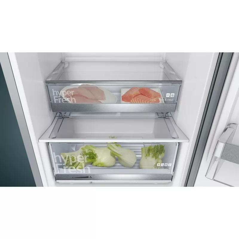 Siemens KG39EALCA iQ500 Freistehender Kühl-Gefrierschrank 201 cm Höhe Energieeffizienzklasse C Silber