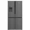 Siemens KF96DPXEA iQ700 French Door Side-by-Side Kühl-Gefrierkombination mit Wasser- und Eisspender, 183 cm, Energieeffizienzklasse E, Edelstahl