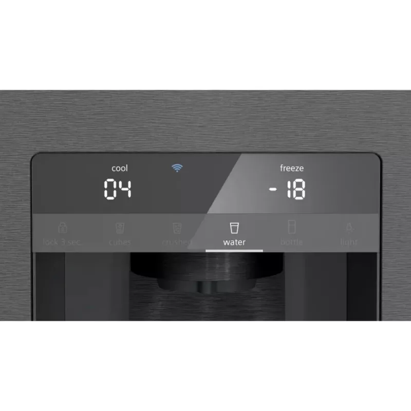 Siemens KF96DPXEA iQ700 French Door Side-by-Side Kühl-Gefrierkombination mit Wasser- und Eisspender, 183 cm, Energieeffizienzklasse E, Edelstahl