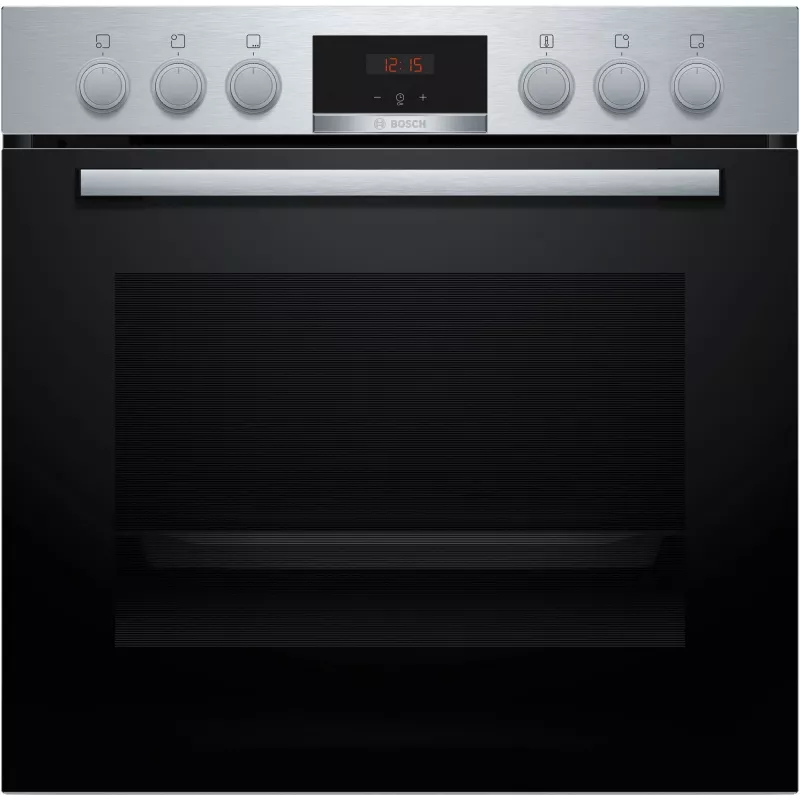 Bosch HND415LS62 Einbau-Backofen und Ceranfeld-Set, 71L, 7 Funktionen, Edelstahl