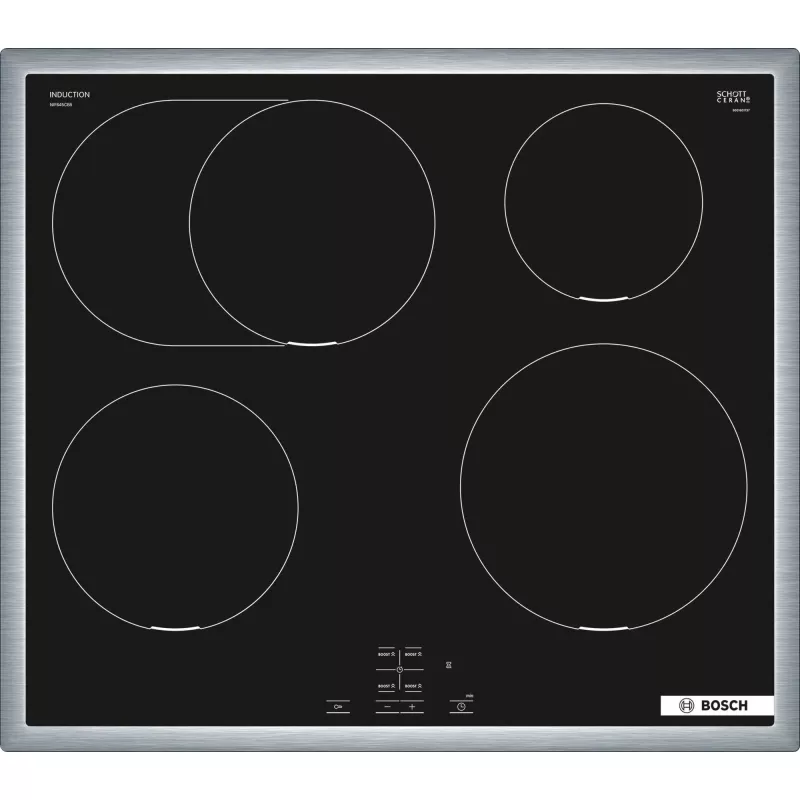 Bosch HND415LS62 Einbau-Backofen und Ceranfeld-Set, 71L, 7 Funktionen, Edelstahl