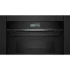Siemens CS736G1B1 iQ700 Einbau-Kompaktbackofen mit Dampffunktion, 47 L, TFT-Touchdisplay, Home Connect, Schwarz
