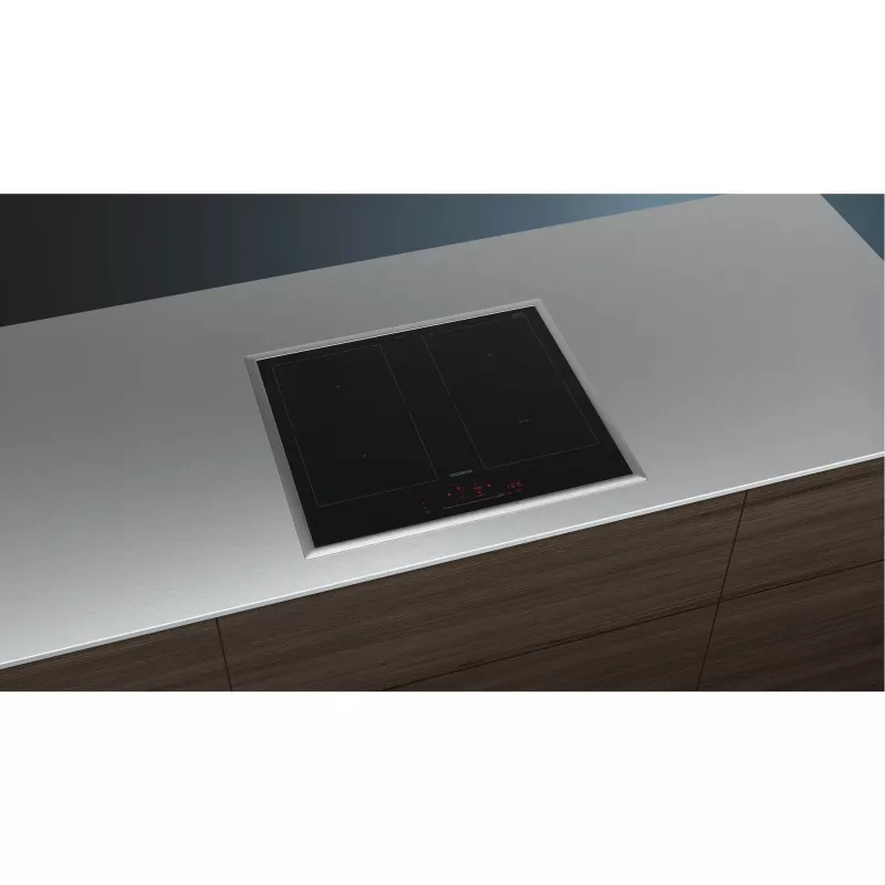 Siemens ED645HQC1E iQ500 Induktionskochfeld 60 cm Schwarz, Aufbau mit Rahmen