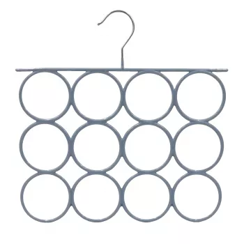 SAUBER PVC-beschichteter Metallbügel für Schals Grau