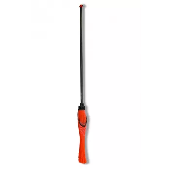 HORTUS Besen mit Stiel rund orange
