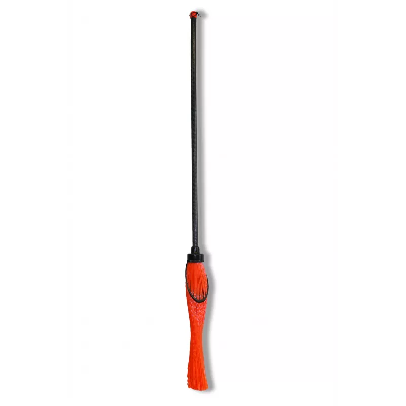 HORTUS Besen mit Stiel rund orange