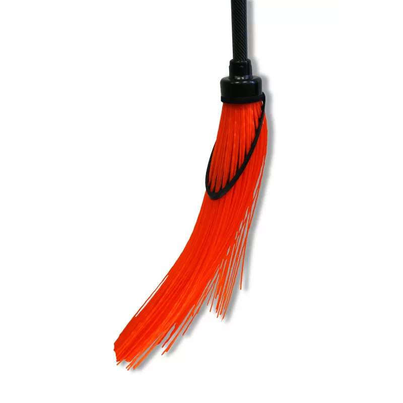 HORTUS Besen mit Stiel rund orange