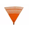 HORTUS Laubharke mit Aluminiumstiel, orangefarbenem 45 cm Fächerkopf, 20 Zinken