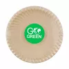 GOGREEN Kompostierbare Teller aus Zuckerrohr mit Go Green Muster Ø23cm 10 Stück