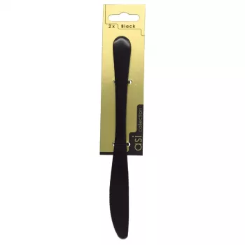 ASI COLLECTION Messer 2 Stk. Schwarz 4,0 mm