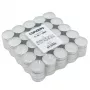 CANDELA Teelichter 100 Stk., Weiß, Ungeduftet, 4 Std. Brenndauer