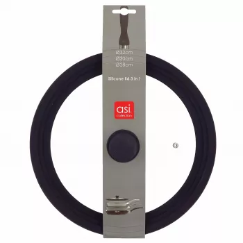 ASI COLLECTION Universaldeckel mit Silikonrand 3-in-1 Ø28/30/32cm