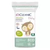 Cleanic Baby Eco Wattepads für Babys, 60 Stück, 100 % natürliche Baumwolle, hypoallergen, chlorfrei