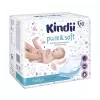 Kindii Pure & Soft Wickelunterlagen 60x60 cm, 10er-Pack, wasserdichte Einweg-Unterlagen, Weiß