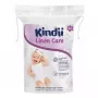 Kindii Linen Care Baby Wattepads, 100% reine Baumwolle, hypoallergen, dermatologisch getestet, 50 Stück