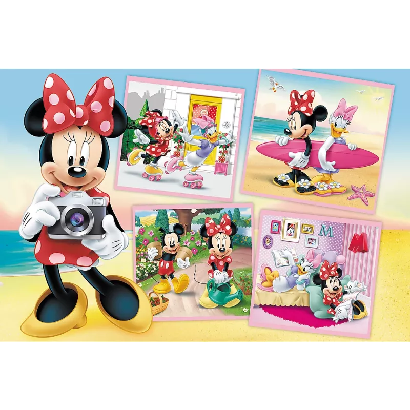 TREFL Puzzle 60 Teile - Lovely Minnie - Disney Minnie Mouse