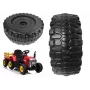 LEAN CARS Hinterrad für XMX611 - 250 mm All-Terrain-Ersatzrad, Sechskant-Antriebswelle, 12V-Ride-On-Auto-kompatibel