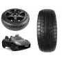 LEAN CARS Vorderrad für Perfecta YSA021A Ride-On Auto, 250 mm, Schwarz