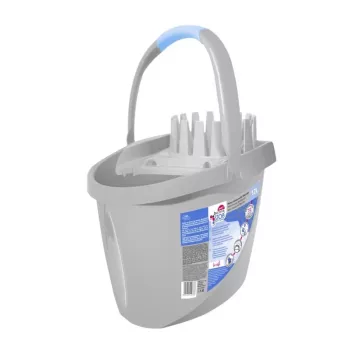 YORK BACTERIA STOP Eimer mit Druckknopf 12 L Grau