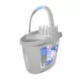 YORK BACTERIA STOP Eimer mit Druckknopf 12 L Grau
