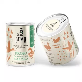 BEMO Proso Państwa oto Kaczka Mono - Nassfutter für Hunde - Ente - 400g
