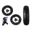 LEAN CARS Kunststoffrad mit Gummireifen (aufblasbar) PRO700 hinten