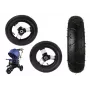 LEAN CARS Kunststoffrad mit Gummireifen (aufblasbar) PRO700 hinten