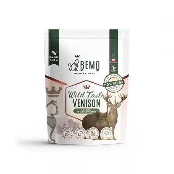 BEMO Cat Wild Taste Venison - Trockenfutter für Katzen - 500g