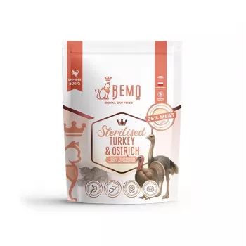 BEMO Cat Sterilised Pute & Strauß - Trockenfutter für Katzen - 500g