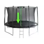 LEAN SPORT PRO 12ft Ersatz-Trampolinmatte, 72 Haken, UV-beständiges Polypropylen, Schwarz