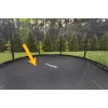 LEAN SPORT PRO 12ft Ersatz-Trampolinmatte, 72 Haken, UV-beständiges Polypropylen, Schwarz