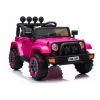 LEAN CARS BRD-7588 Pink 12V Elektro-Ride-On Jeep für Kinder mit LED-Lichtern, MP3, Fernbedienung, 4x4