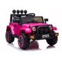 LEAN CARS BRD-7588 Pink 12V Elektro-Ride-On Jeep für Kinder mit LED-Lichtern, MP3, Fernbedienung, 4x4