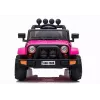 LEAN CARS BRD-7588 Pink 12V Elektro-Ride-On Jeep für Kinder mit LED-Lichtern, MP3, Fernbedienung, 4x4