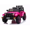 LEAN CARS BRD-7588 Pink 12V Elektro-Ride-On Jeep für Kinder mit LED-Lichtern, MP3, Fernbedienung, 4x4