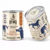 BEMO Pferd mit Leinsaat Mono Nassfutter für Hunde - 800g