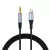 VIPFAN L05 Lightning auf 3,5 mm AUX Audiokabel, 1 m, Grau