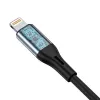 VIPFAN L05 Lightning auf 3,5 mm AUX Audiokabel, 1 m, Grau