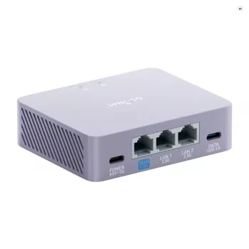 GL.iNet GL-MT5000 AX5400 Wi-Fi 6 Dual-Band WLAN-Router mit 2,5G Multi-Gigabit-Anschlüssen, OpenWrt, WireGuard VPN, 1GB RAM, 8GB eMMC