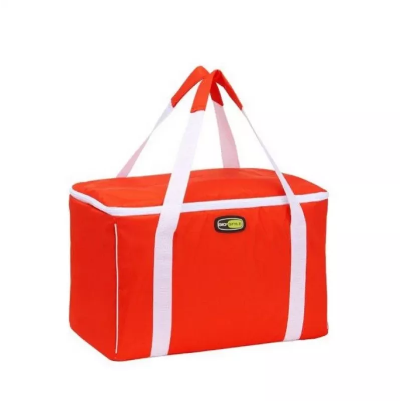 GIOSTYLE Thermotasche Evo Square Assorted, Grün/Rot/Blau mit Dekoration, 15 L
