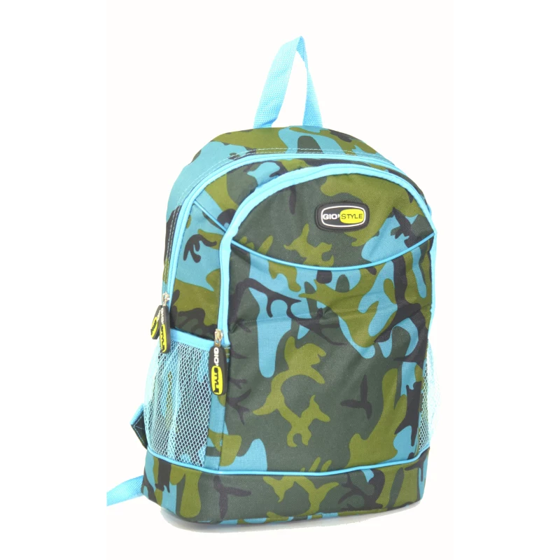 GIOSTYLE Camouflage Thermischer Rucksack 20L – Fuchsia/Blau/Gelb/Weiß