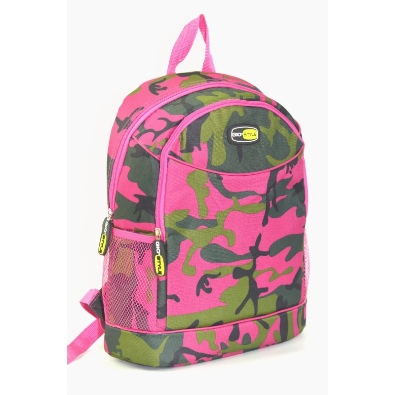 GIOSTYLE Camouflage Thermischer Rucksack 20L – Fuchsia/Blau/Gelb/Weiß