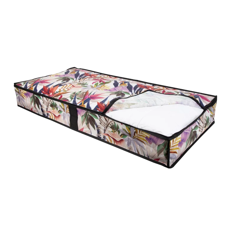 ORDINETT Kleideraufbewahrungsbox 107x50x15 cm Floral Beauty